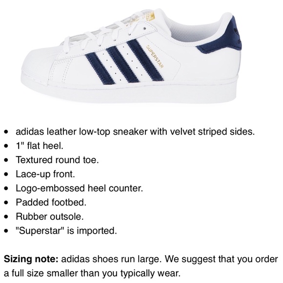 NWOT Adidas Superstar Sneaker with velvet stripes - Picture 3 of 7
